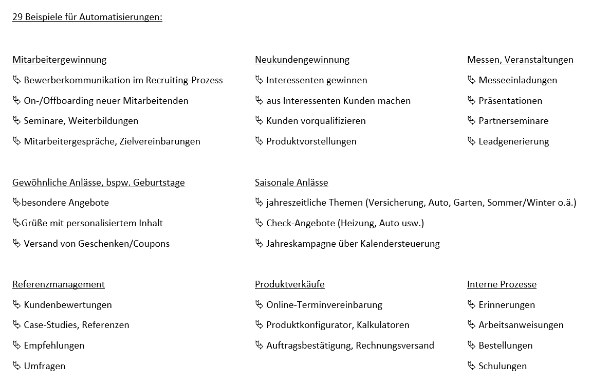 29 Bsp Automatisierungen