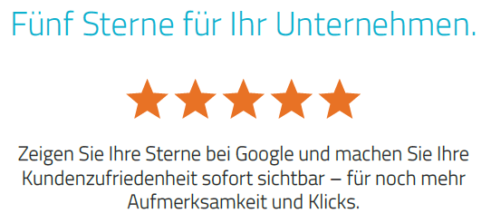 fünf Sterne für Ihr Business